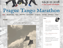 Tablet Screenshot of praguetangomarathon.com